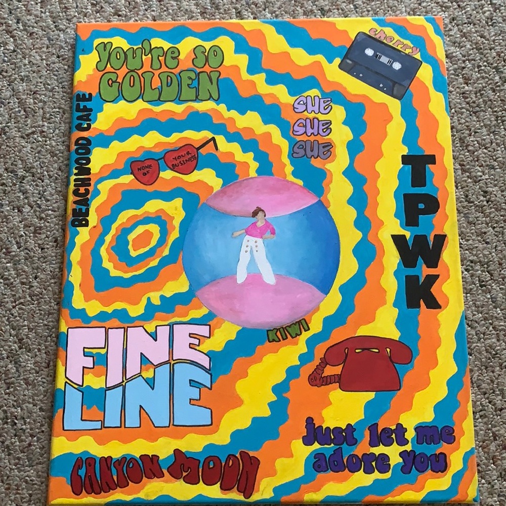 Harry Styles Fine Line cover art painting